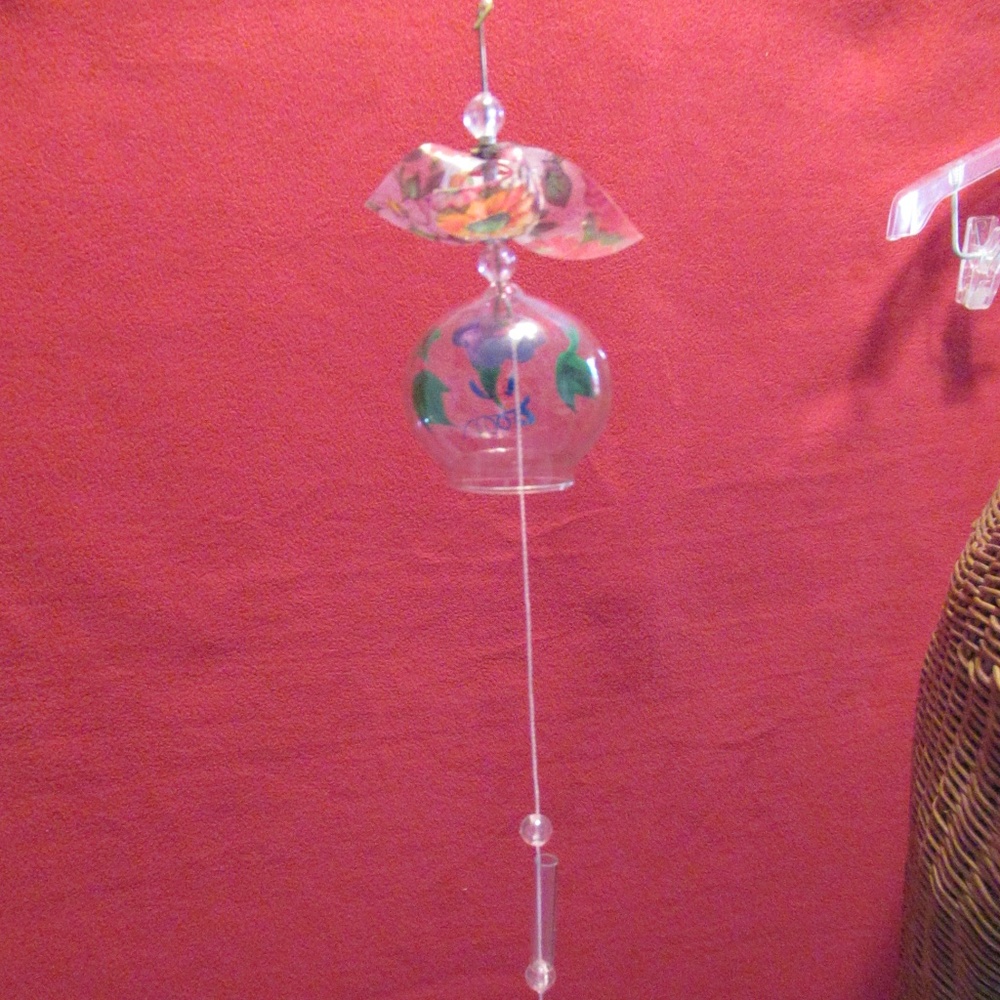 Vintage Japanese Glass wind chime - Picture 2 of 12